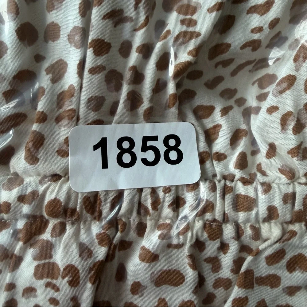 J. Crew Brown leopard animal Short Sleeve Collared Mini Dress 6 41858